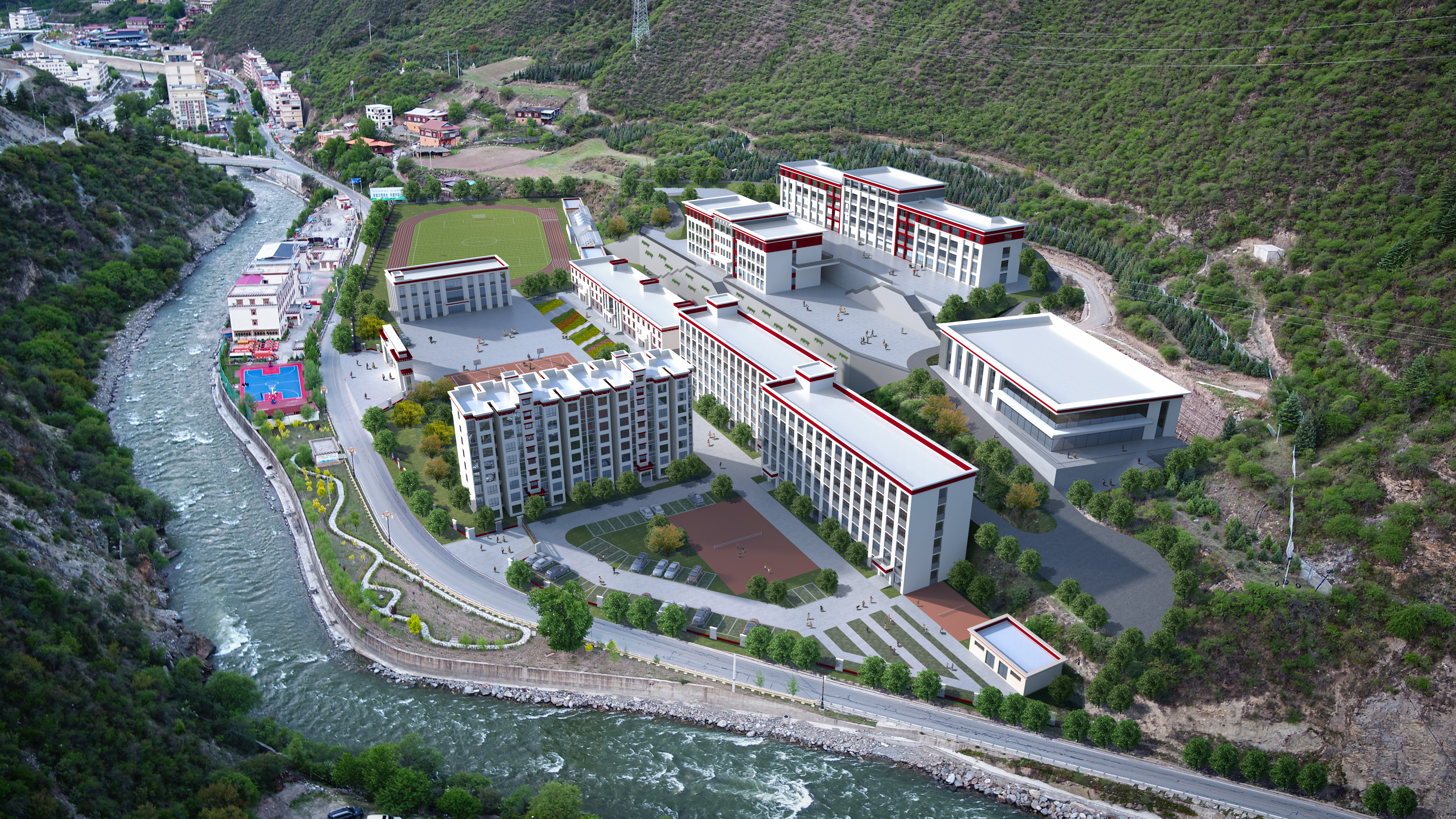 捐資1900萬支持白玉縣第二中學(xué)修建。